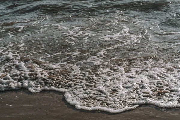 Detailní Záběr Mořských Vln Puerto Santa Maria Jižní Španělsko — Stock fotografie