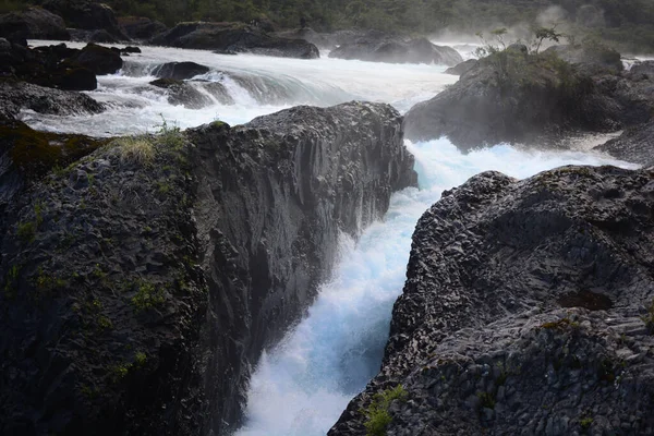 Las Cascadas Petrohue Chile — Foto de Stock