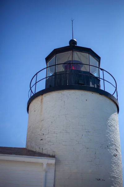 Eine Senkrechte Aufnahme Des Bass Harbor Head Leuchtturms Tremont Usa — Stockfoto