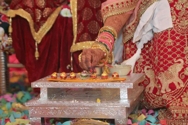 Λεπτομέρειες Για Παραδοσιακό Ινδικό Γάμο — Φωτογραφία Αρχείου