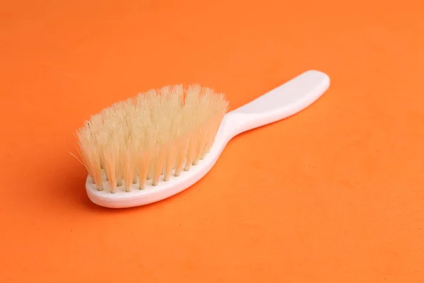 Closeup Baby Hairbrush — Stock Photo, Image