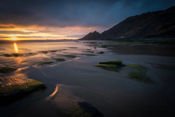 Beautiful Shot Seashore Scenery Colorful Sunset — Stock Photo, Image