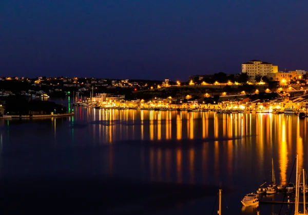 Vacker Utsikt Över Hamnen Mahon Menorca Balearerna Spanien — Stockfoto