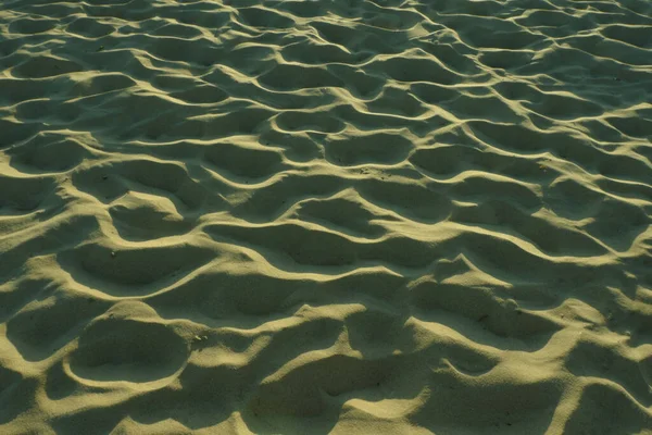 Eine Nahaufnahme Von Sand Strand Für Die Hintergrundtextur Oder Tapete — Stockfoto
