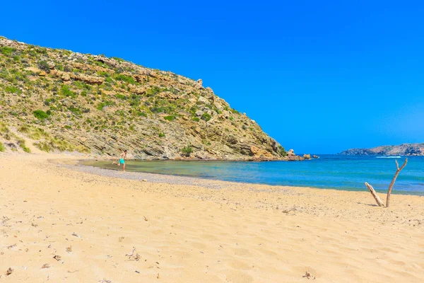 Isla Menorca Espanha Julho 2020 Una Las Playas Virgenes Paradisiacas — Fotografia de Stock