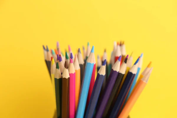 Egy Közelkép Színes Ceruzák Rajzolni — Stock Fotó