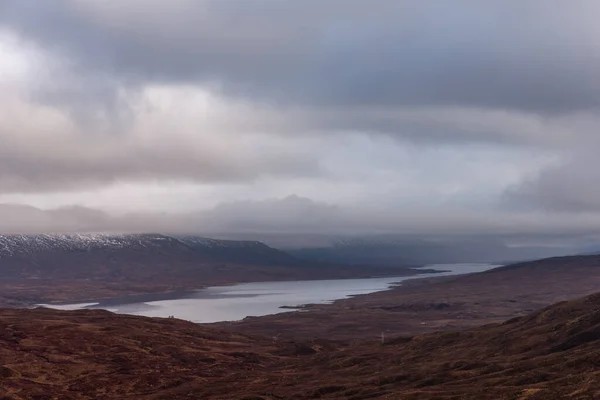 Hermoso Paisaje Las Tierras Altas Del Oeste Escocia Bajo Cielo —  Fotos de Stock