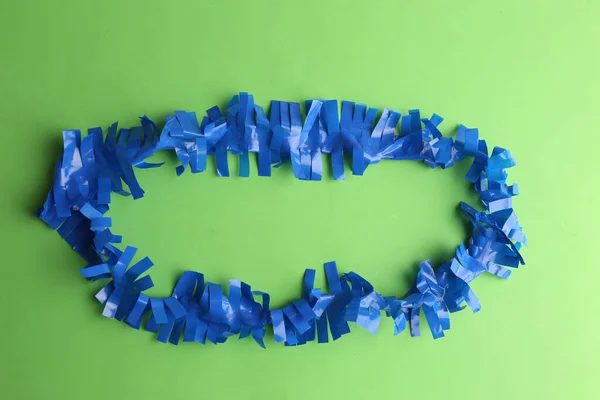 Top View Blue Plastic Party Necklace — Stock Photo, Image