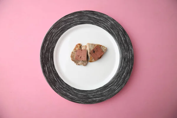 Closeup Shot Delicious Pork Tenderloin Foie — Stock Photo, Image