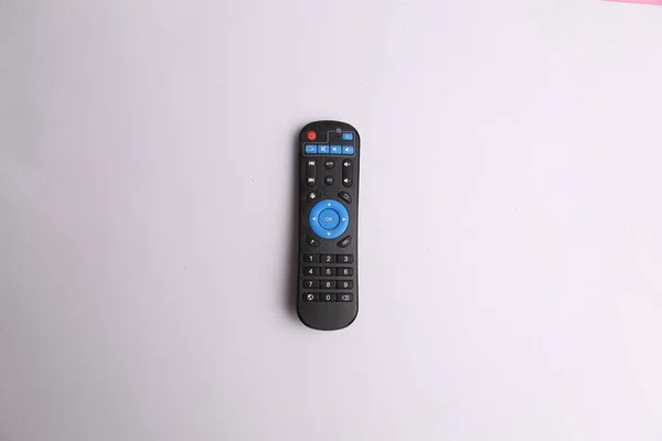 Top View Remote Control White Background — Stock Photo, Image