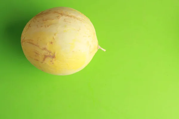 Delicioso Melão Cultivado Espanha Fundo Colorido — Fotografia de Stock