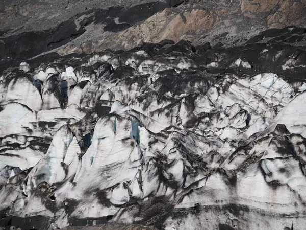 Een Shot Vulkanisch Stof Glacier Ijsland — Stockfoto