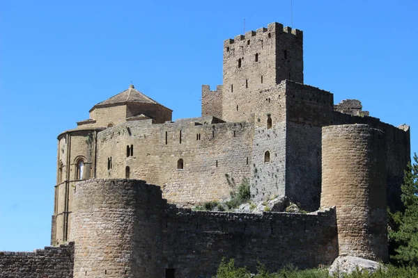 Castillo Loarre Castillo Románico Situado Loarre Huesca Aragón España — Foto de Stock