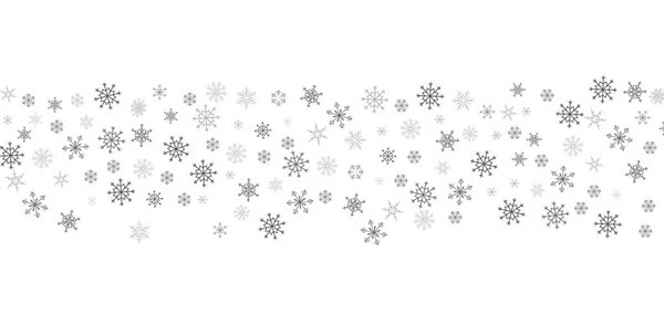Uma Ilustração Digital Pequenos Flocos Neve Cinza Fundo Branco — Fotografia de Stock