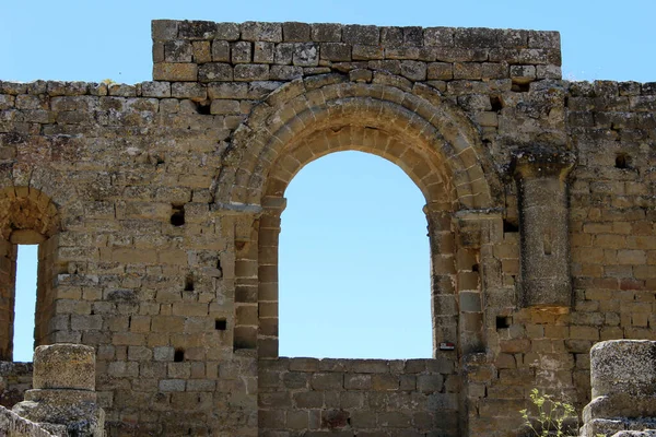 Ruins Castillo Loarre Famous Medieval Castle Located Province Huesca Aragon — Stock Photo, Image