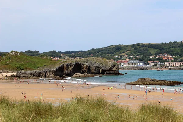 Paisagem Praia Ris Aldeia Noja Cantabria Espanha — Fotografia de Stock