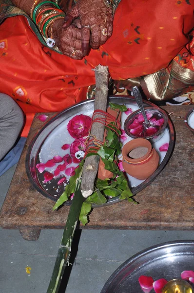 Indisk Traditionell Bröllopsritual — Stockfoto