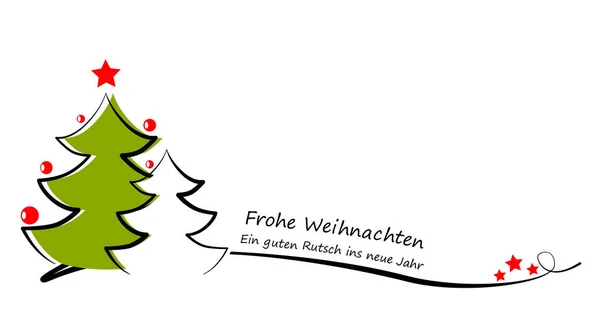 Uma Ilustração Digital Árvores Natal Simplistas Com Texto Boas Festas — Fotografia de Stock