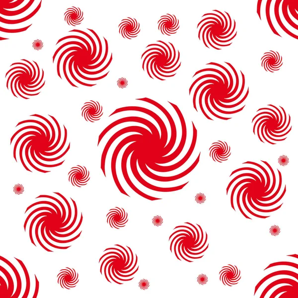 白い背景に赤い渦巻きのイラスト 美しい空想の壁紙 — ストック写真