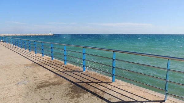 Una Hermosa Toma Paisaje Marino Durante Día Soleado — Foto de Stock