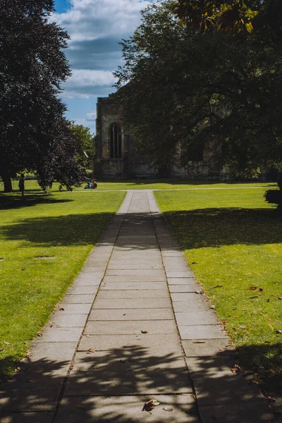 Gloucestershire Verenigd Koninkrijk Jul 2020 Historische Tewkesbury Abbey Sunshine Gloucestershire — Stockfoto