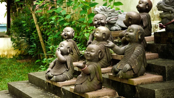 Close Uma Estátua Religiosa Indonésia Bali — Fotografia de Stock