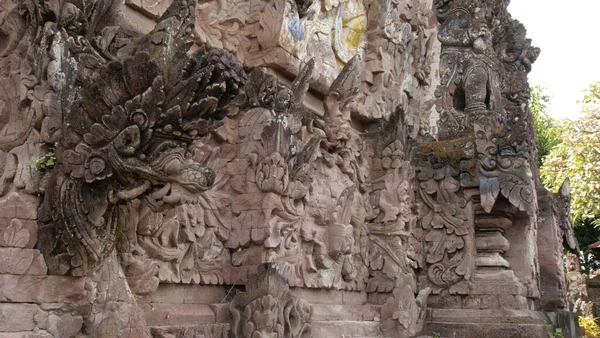 Krásný Kámen Vytesaný Zdi Bali Indonésie — Stock fotografie
