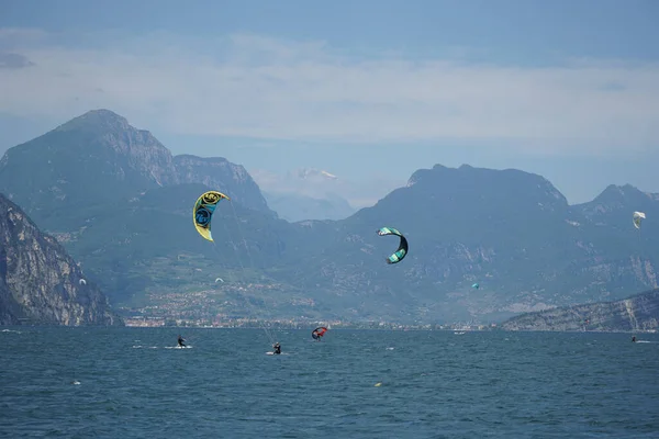 Malcesine Italy Temmuz 2020 Talya Nın Güzel Garda Gölü Üzerinde — Stok fotoğraf