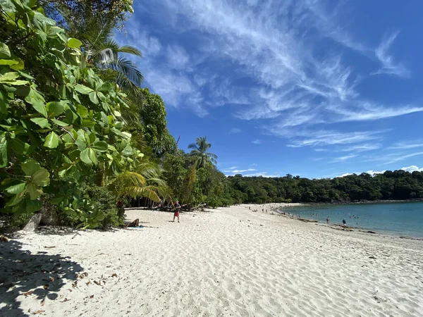 Une Plage Paradisiaque Avec Sable Blanc Eau Bleu Turquoise — Photo