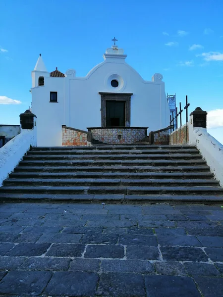 Iglesia Chiesa Del Soccorso Forio Isla Ischia Golfo Nápoles Italia — Foto de Stock