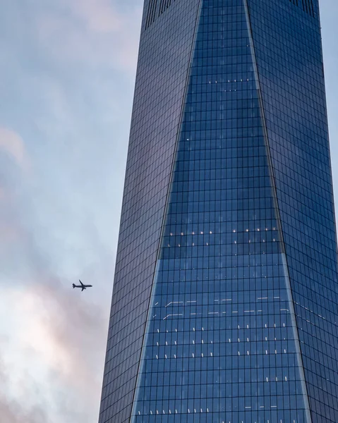 New York United States Sep 2019 Ідеальний Час Зйомки Літака — стокове фото