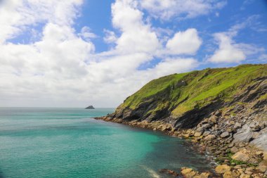 A panoramic shot of the Roseland Heritage Coast located in England, United Kingdom clipart