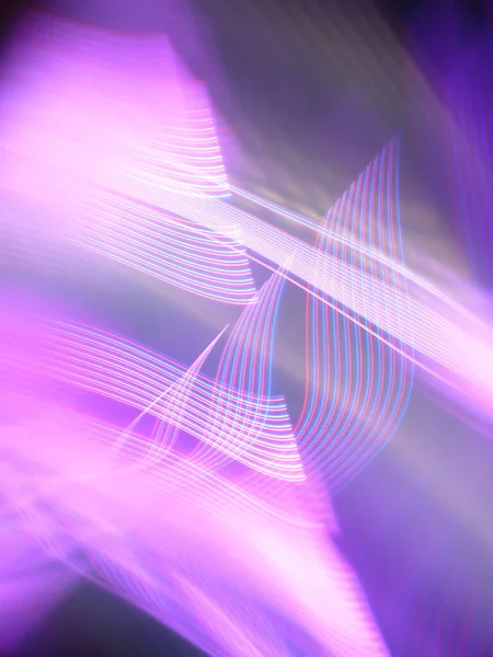 Eine Vertikale Illustration Der Violetten Rhythmischen Lichtbahn Und Der Virtuellen — Stockfoto