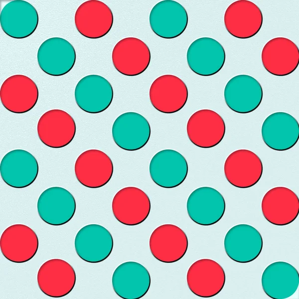 Eine Illustration Roter Und Grüner Kreise Auf Blauem Hintergrund — Stockfoto