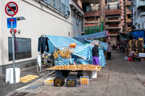 Hong Kong Kína December 2018 Street Scenes Taken Old Hong — Stock Fotó