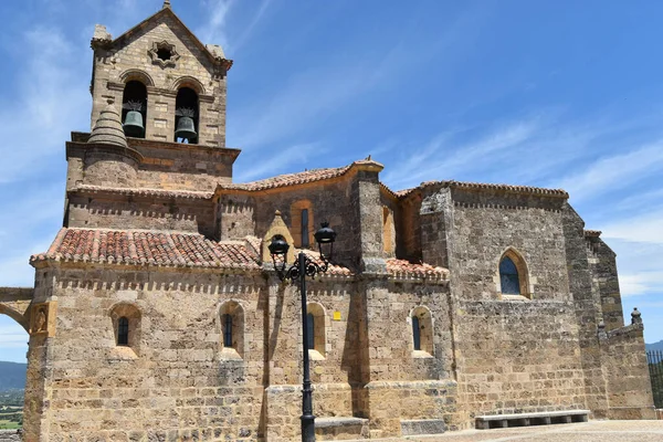 Colpo Chiesa San Vicente Frias Spagna Concetto Religione — Foto Stock