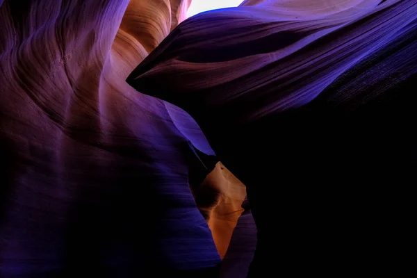 Uma Bela Foto Antelope Canyon Arizona Perfeito Para Fundo — Fotografia de Stock