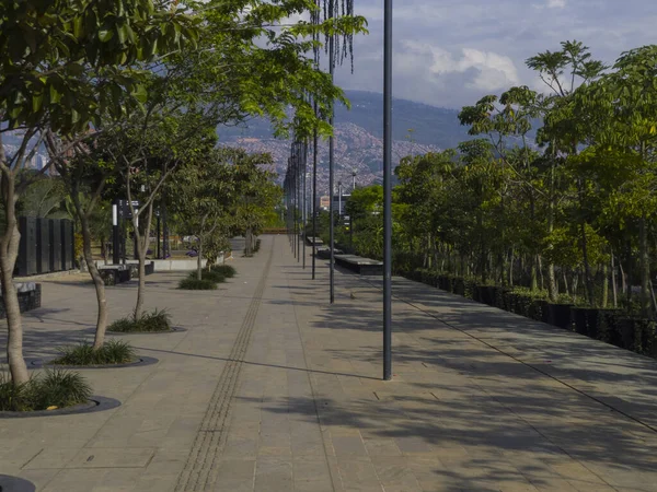 Medellin Colombia Marzo 2020 Parque Para Hacer Algún Ejercicio Ciudad —  Fotos de Stock