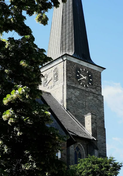 Colpo Verticale Della Chiesa San Pietro Muelheim — Foto Stock