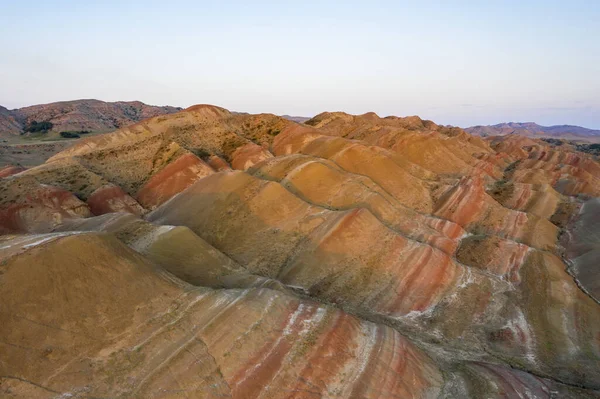 Sunset Drone Image Lesser Known Beauty Spot Colorful Desert Kvemo — Stock Photo, Image