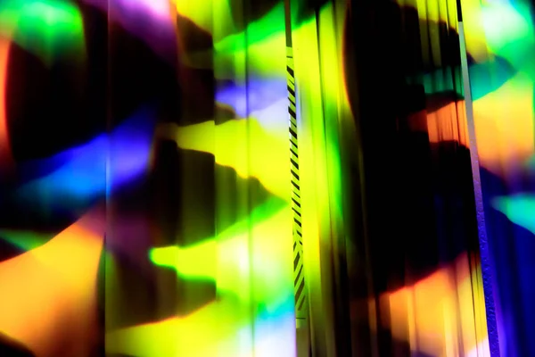 Färgglada Abstrakt Ljus Fönstret Gardin — Stockfoto