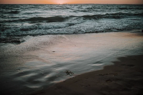 Захоплюючий Знімок Красивого Морського Пейзажу Заході Сонця — стокове фото