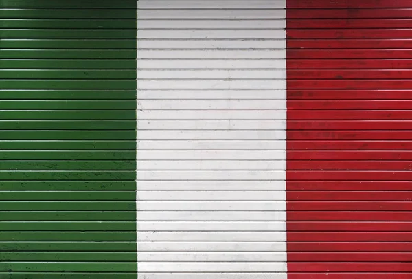 Close Listrado Estampado Bandeira Itália Perfeito Para Uso Fundo — Fotografia de Stock