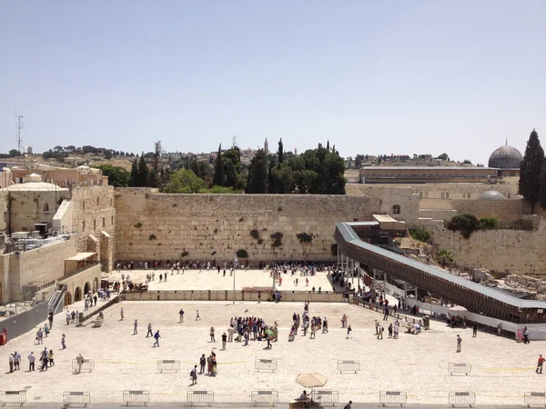 以色列耶路撒冷西墙的美景 — 图库照片