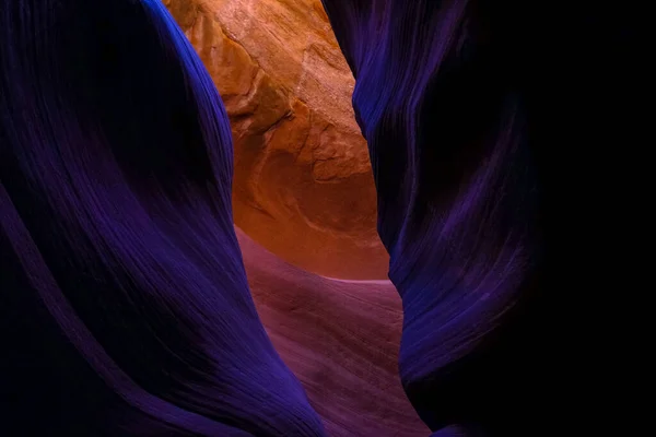 Uma Bela Foto Antelope Canyon Arizona Perfeito Para Fundo — Fotografia de Stock