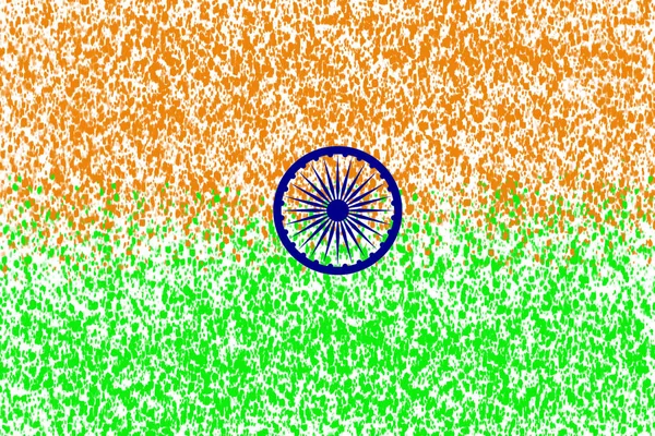 Een Illustratie Van Indiase Vlag Voor Achtergronden Wallpapers — Stockfoto