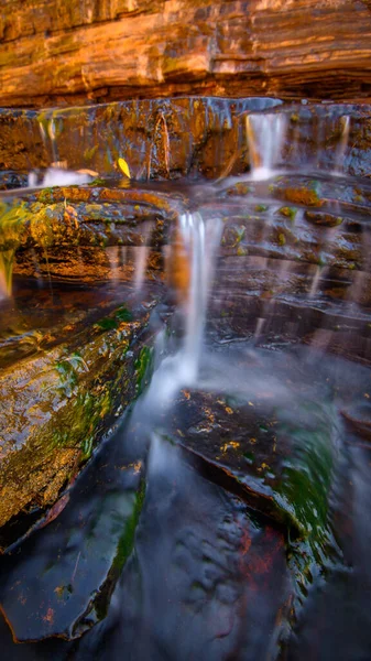 Eine Vertikale Aufnahme Des Karijini Nationalparks Westaustralien — Stockfoto