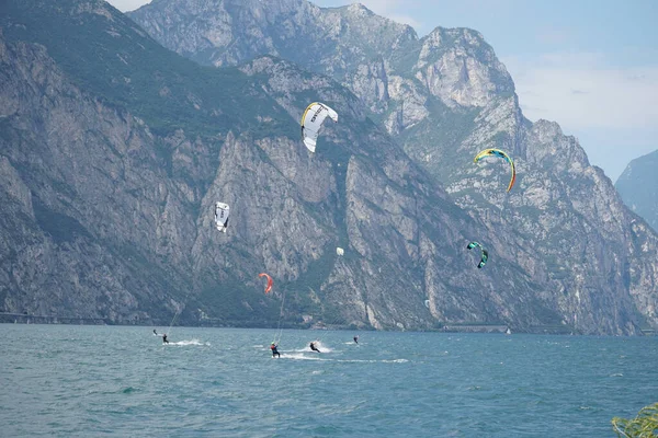 Malcesine Italy Temmuz 2020 Talya Nın Güzel Garda Gölü Üzerinde — Stok fotoğraf