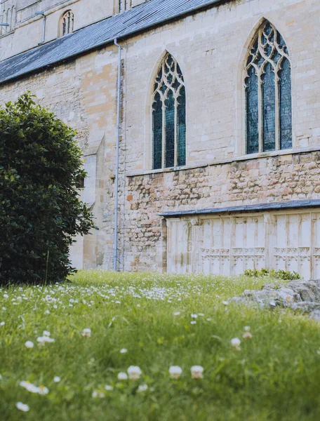Gloucestershire Förenade Kungariket Jul 2020 Historiska Tewkesbury Kloster Solskenet Gloucestershire — Stockfoto