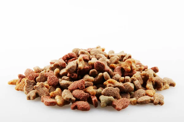 Colourful Animal Dry Food White Background — Stock Photo, Image